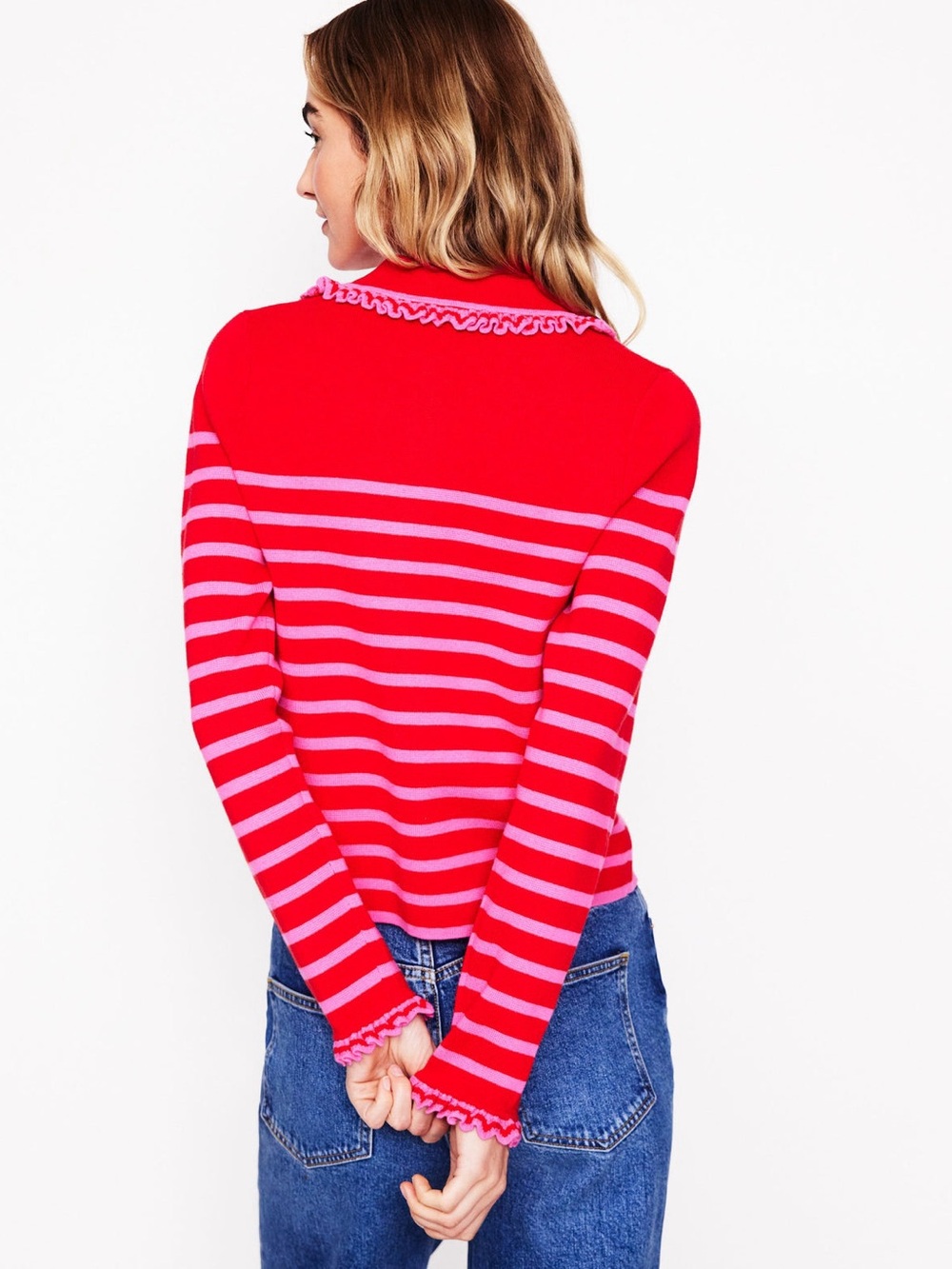 Boden Jessie Collared Cardigan Size Medium NWT - Picture 4 of 11